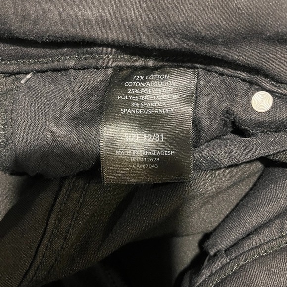 Tahari Pants Comfort Waist Black Skinny Jeans Women's Size 12 rn# 112628 - Picture 5 of 5